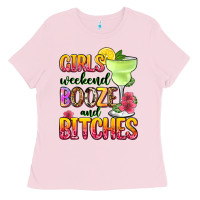 Bubblegum Pink girls weekend booze and bitches Ladies Tee - Zillion Design Studio