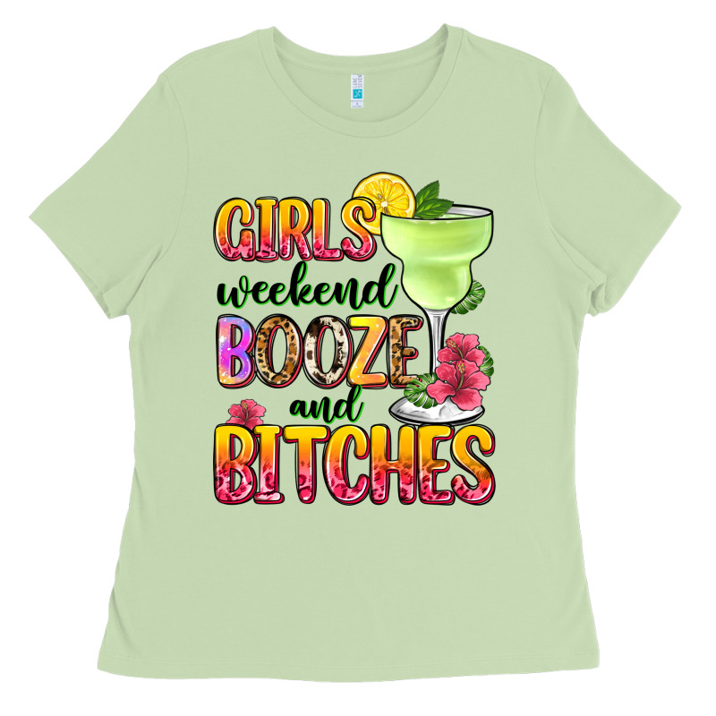 Girls Weekend Booze And Bitches Ladies Tee by Zillion Design Studio | Teevron