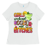 White girls weekend booze and bitches Ladies Tee - Zillion Design Studio