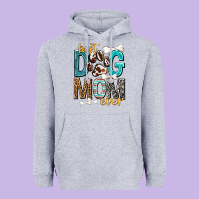 Best Dog Mom Ever Heavyweight Hoodie Designed By Texasbilliewilder