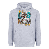 Heather Grey Best Dog Mom Ever Heavyweight Hoodie - texasbilliewilder