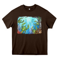Chocolate Brown lobster background Heavy Core Tee - BarkalooDesign