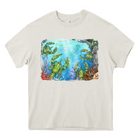 Cream lobster background Heavy Core Tee - BarkalooDesign