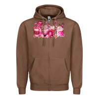 Chestnut cancer coffee cups Zipper Hoodie - LillyAllenDesigns