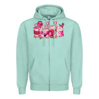 Seafoam cancer coffee cups Zipper Hoodie - LillyAllenDesigns