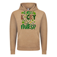 Vintage Coffee Leopard Glitter One Lucky Nurse Vintage Hoodie - Artiststas