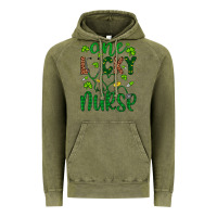 Vintage Olive Leopard Glitter One Lucky Nurse Vintage Hoodie - Artiststas