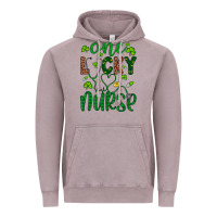 Leopard Glitter One Lucky Nurse Vintage Hoodie | Teevron