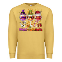 Antique Gold Hallothanksmas wine glasses Premium Sweatshirt - NancyCooperArtShop