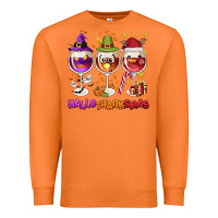 Carrot Hallothanksmas wine glasses Premium Sweatshirt - NancyCooperArtShop