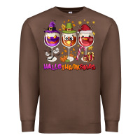 Chestnut Hallothanksmas wine glasses Premium Sweatshirt - NancyCooperArtShop