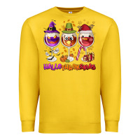 Lemon Hallothanksmas wine glasses Premium Sweatshirt - NancyCooperArtShop