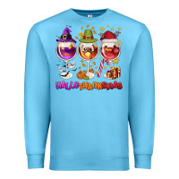 Ocean Blue Hallothanksmas wine glasses Premium Sweatshirt - NancyCooperArtShop