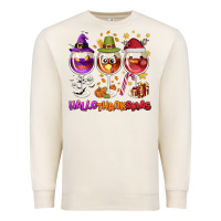 Sandshell Hallothanksmas wine glasses Premium Sweatshirt - NancyCooperArtShop