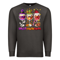 Smoke Hallothanksmas wine glasses Premium Sweatshirt - NancyCooperArtShop