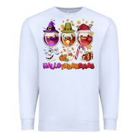 White Hallothanksmas wine glasses Premium Sweatshirt - NancyCooperArtShop