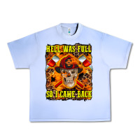 Grape Ice Western Hell Was Full So I Came Back Urban Heavy Tee - LillyAllenDesigns