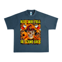 Midnight Navy Western Hell Was Full So I Came Back Urban Heavy Tee - LillyAllenDesigns
