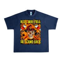 Navy Western Hell Was Full So I Came Back Urban Heavy Tee - LillyAllenDesigns