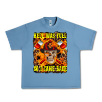 Pebble Blue Western Hell Was Full So I Came Back Urban Heavy Tee - LillyAllenDesigns