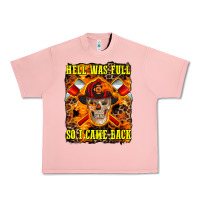 Salmon Western Hell Was Full So I Came Back Urban Heavy Tee - LillyAllenDesigns