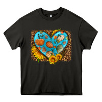 Asphalt fall pattern heart with leopard background Heavy Core Tee - HRA Design Shop
