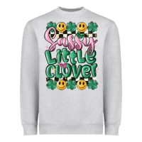 Heather Grey sassy little glover Heavyweight Sweatshirt - MaliasSmallBusiness