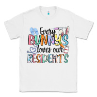 White every bunny loves our residents Classic Tee - MaliasSmallBusiness