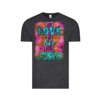 Vintage Black love like jesus Vintage Tee - BarkalooDesign