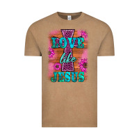 Vintage Coffee love like jesus Vintage Tee - BarkalooDesign