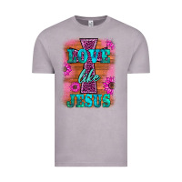 Vintage Zinc love like jesus Vintage Tee - BarkalooDesign