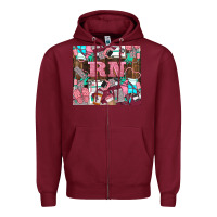 Burgundy rn Zipper Hoodie - LillyAllenDesigns