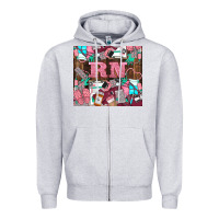 Heather Grey rn Zipper Hoodie - LillyAllenDesigns