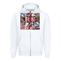 White rn Zipper Hoodie - LillyAllenDesigns