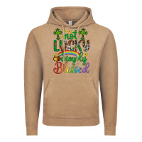 Vintage Coffee Western St. Patrick's Day Cross Not Lucky Simply Blessed Vintage Hoodie - Artiststas