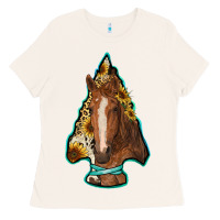 Bone arrowhead horse Ladies Tee - RanaPortraitStore