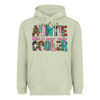 Matcha Auntie Like a Mom Only Cooler Heavyweight Hoodie - texasbilliewilder