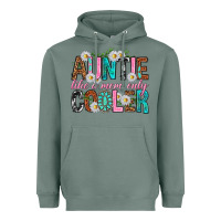 Sage Auntie Like a Mom Only Cooler Heavyweight Hoodie - texasbilliewilder