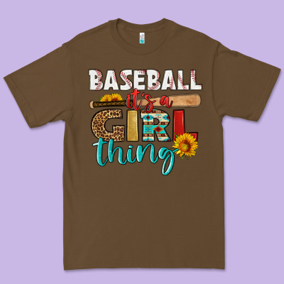 Baseball It's A Girl Thing Premium Tee Designed By Hra Design Shop