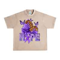 French Oak hope lavender ribbon all cancers Urban Heavy Tee - NancyCooperArtShop