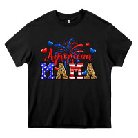 Black American mama Heavy Core Tee - Neo Western