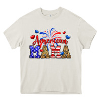 Cream American mama Heavy Core Tee - Neo Western