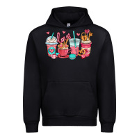 Black valentines day coffee cups (1) Urban Hoodie - OliviaCreatesArt