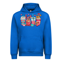 Cobalt valentines day coffee cups (1) Urban Hoodie - OliviaCreatesArt