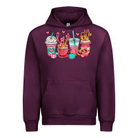 Mauve Wine valentines day coffee cups (1) Urban Hoodie - OliviaCreatesArt