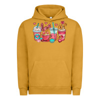 Pigment Peanut Butter valentines day coffee cups (1) Urban Hoodie - OliviaCreatesArt