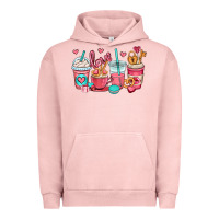 Pigment Salmon valentines day coffee cups (1) Urban Hoodie - OliviaCreatesArt