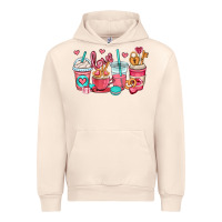 Sandshell valentines day coffee cups (1) Urban Hoodie - OliviaCreatesArt