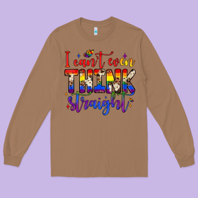 I Can't Even Think Straight Long Sleeve Tee Designed By Jahusdesignshop