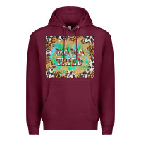 Burgundy mama tried with leopard and cowhide tumbler tbs Premium Hoodie - TumblerDesignByShophia